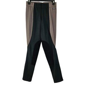 Kerrits Flow Rise Ultra Suede Knee Patch Equestrian Riding Breeches Legging L